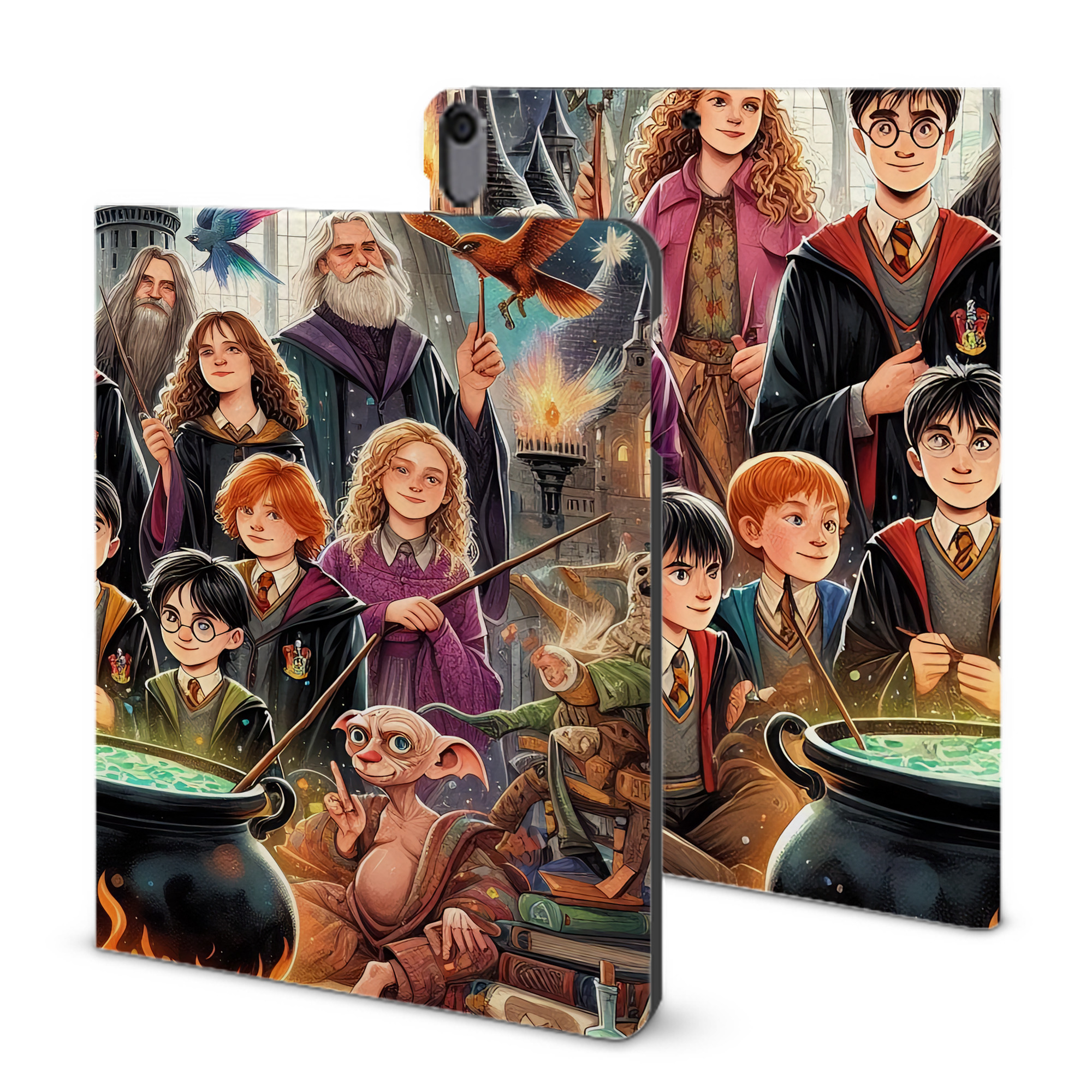 （画像用） Harry Potter ハリー・ポッターシリーズ IPad ケース ブック型 PUレザー TPU 耐衝撃 軽量 薄型 ペン収納なし 全面保護 IPad 各モデル対応